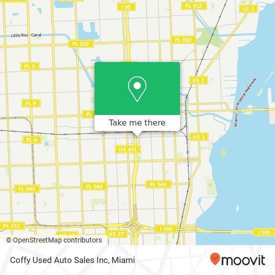 Mapa de Coffy Used Auto Sales Inc