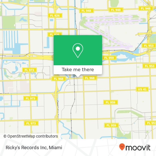 Mapa de Ricky's Records Inc