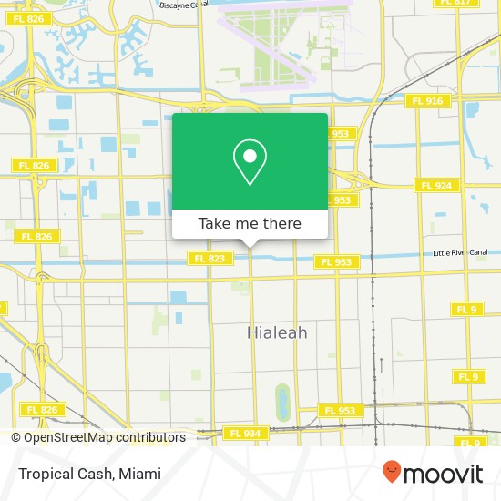 Tropical Cash map