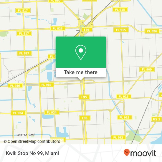 Mapa de Kwik Stop No 99