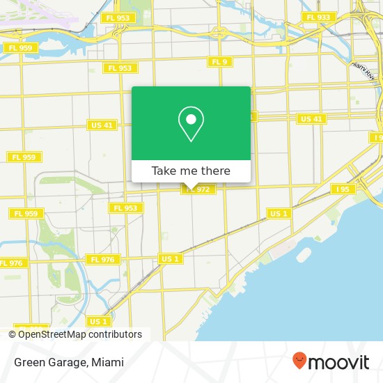 Green Garage map