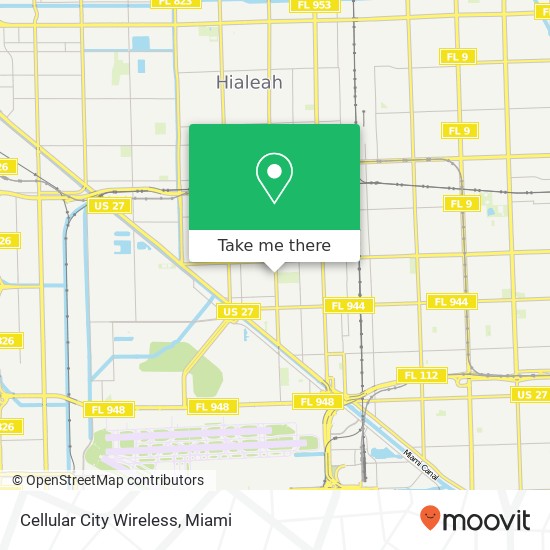 Mapa de Cellular City Wireless