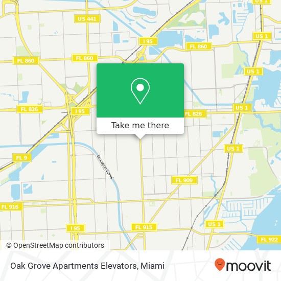 Oak Grove Apartments Elevators map