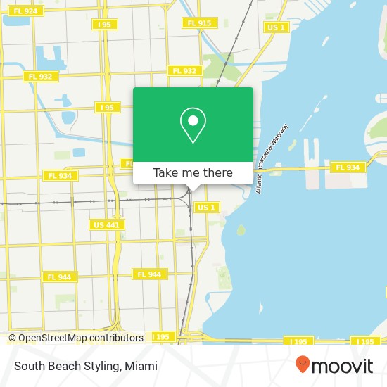 South Beach Styling map