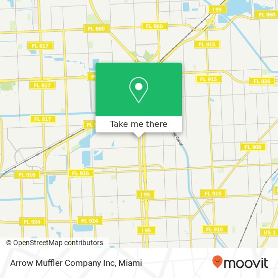 Arrow Muffler Company Inc map