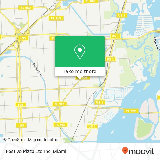 Mapa de Festive Pizza Ltd Inc