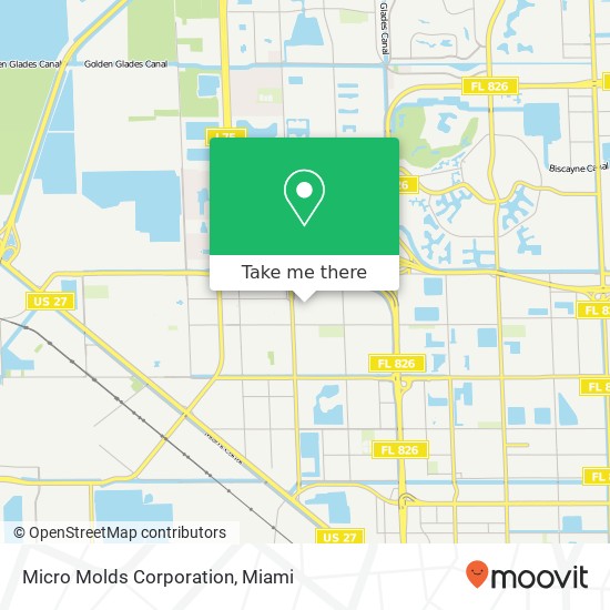 Mapa de Micro Molds Corporation