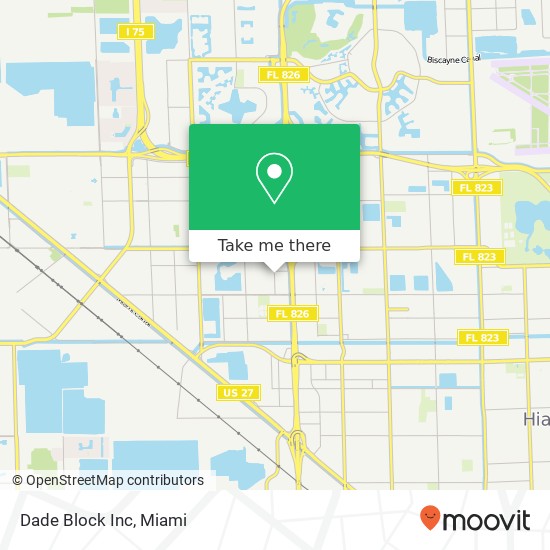 Dade Block Inc map