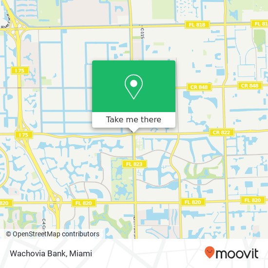 Wachovia Bank map