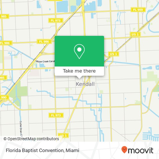 Florida Baptist Convention map