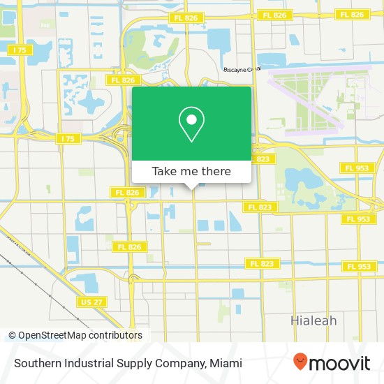 Mapa de Southern Industrial Supply Company