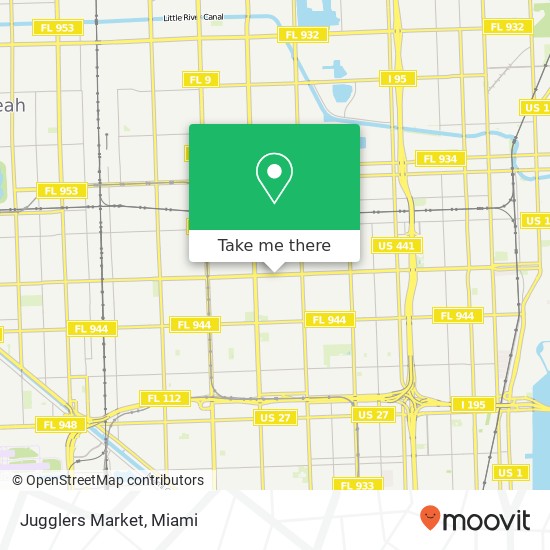 Mapa de Jugglers Market