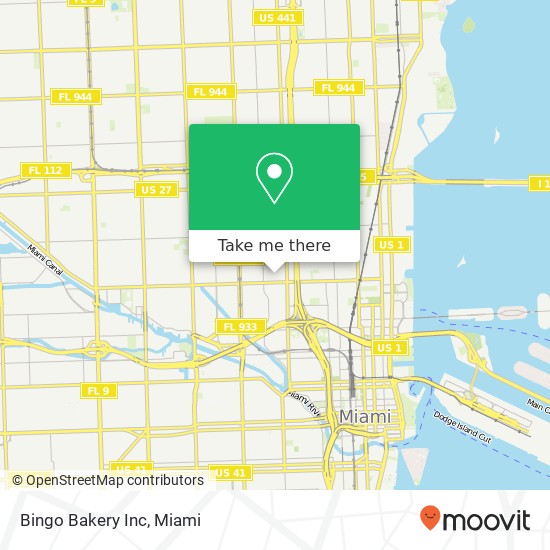 Bingo Bakery Inc map