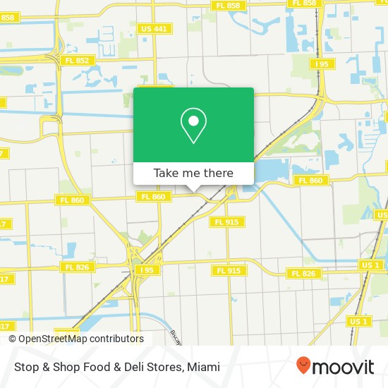 Mapa de Stop & Shop Food & Deli Stores