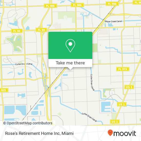 Mapa de Rose's Retirement Home Inc