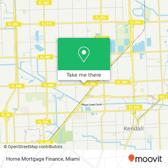 Home Mortgage Finance map