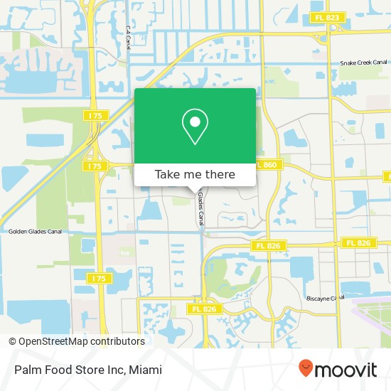 Palm Food Store Inc map