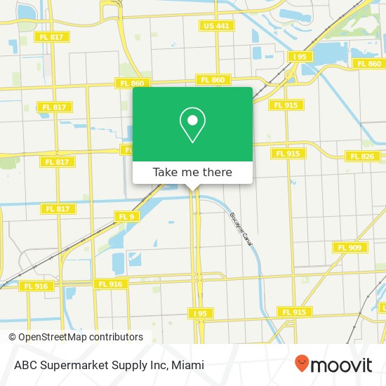 ABC Supermarket Supply Inc map