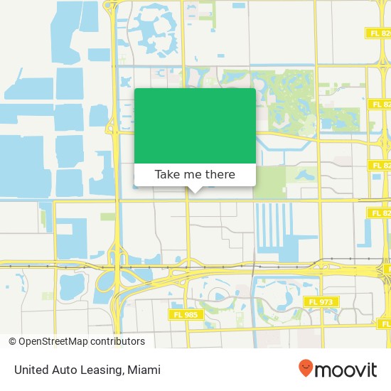 United Auto Leasing map