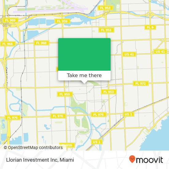 Llorian Investment Inc map