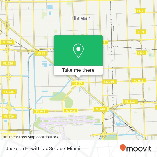 Jackson Hewitt Tax Service map