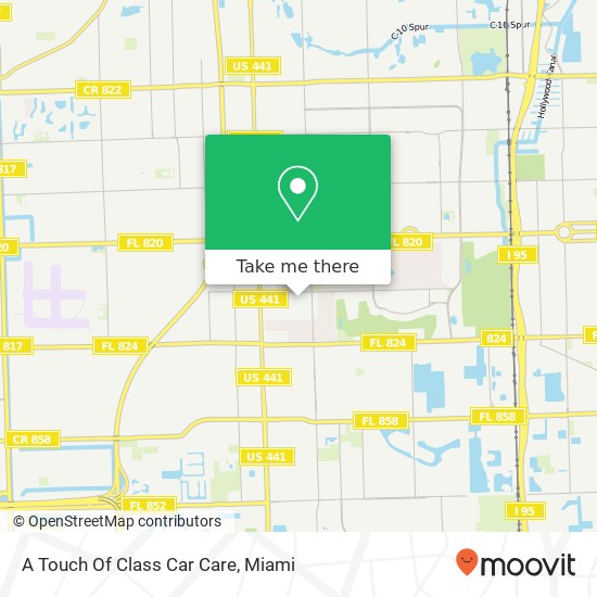 A Touch Of Class Car Care map