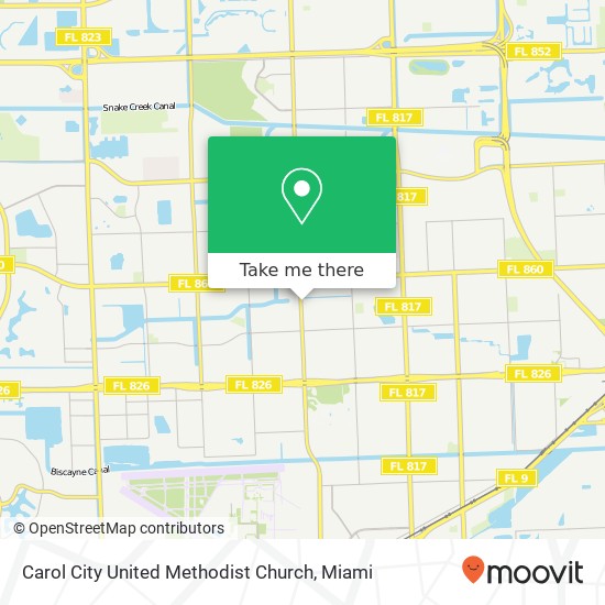 Carol City United Methodist Church map