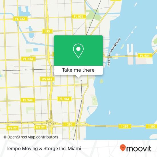 Mapa de Tempo Moving & Storge Inc