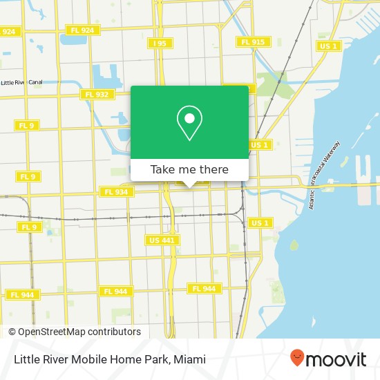 Mapa de Little River Mobile Home Park