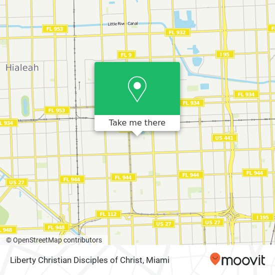 Mapa de Liberty Christian Disciples of Christ