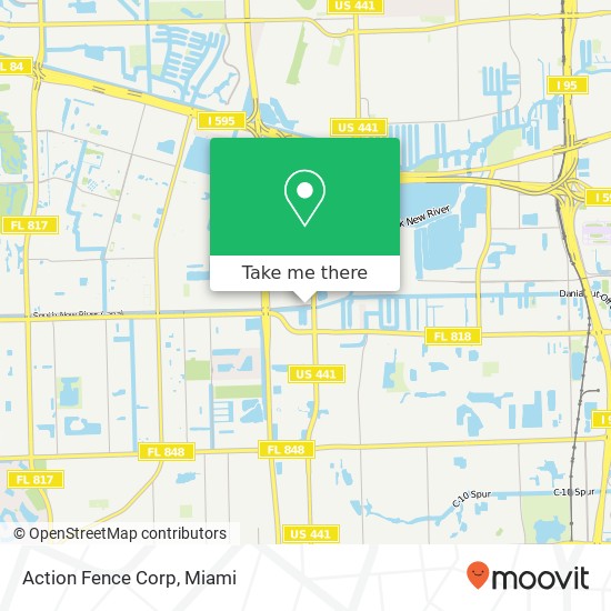 Mapa de Action Fence Corp