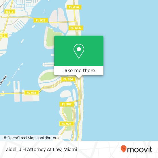 Zidell J H Attorney At Law map