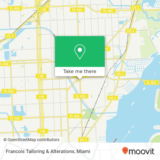 Francois Tailoring & Alterations map