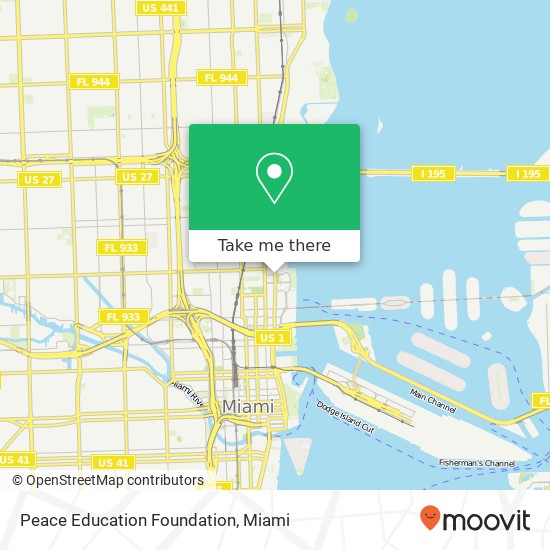 Peace Education Foundation map