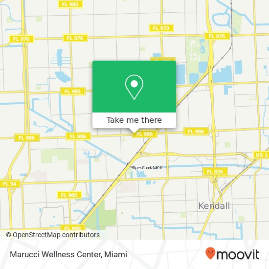 Marucci Wellness Center map
