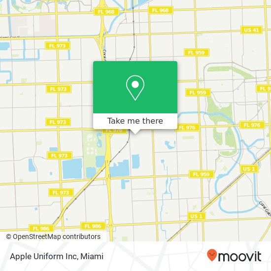 Mapa de Apple Uniform Inc