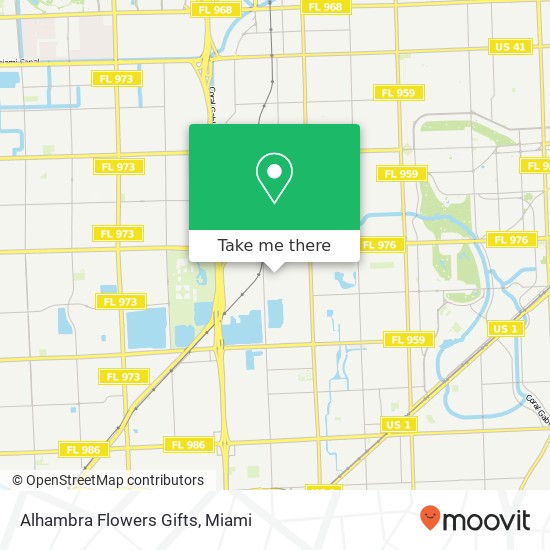 Alhambra Flowers Gifts map