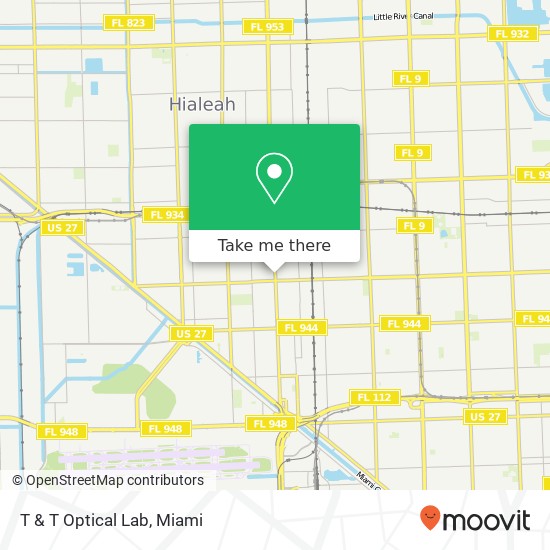 T & T Optical Lab map