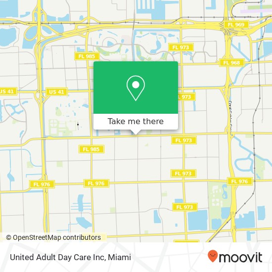 United Adult Day Care Inc map