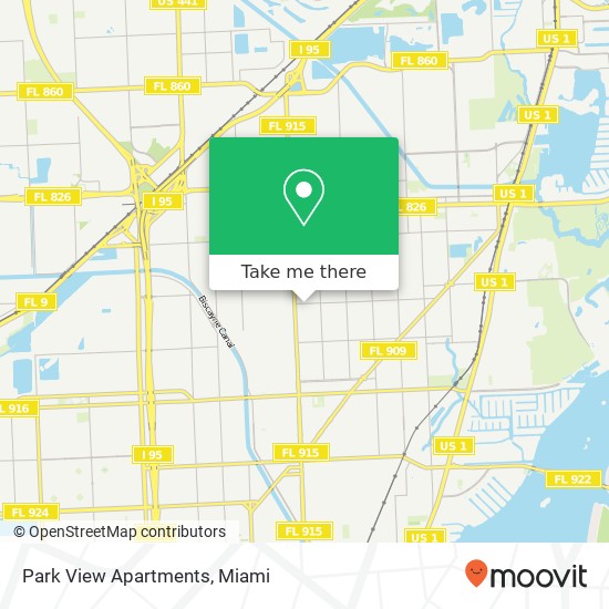 Park View Apartments map