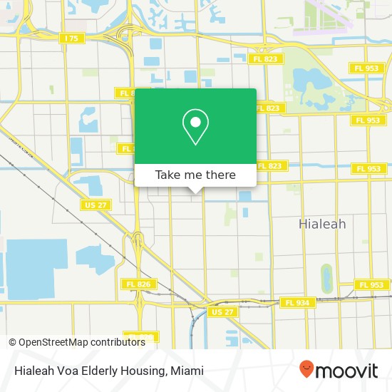 Hialeah Voa Elderly Housing map