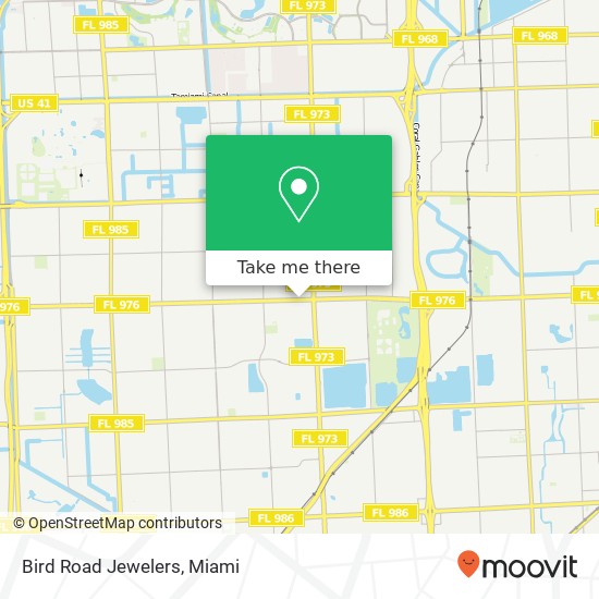 Mapa de Bird Road Jewelers