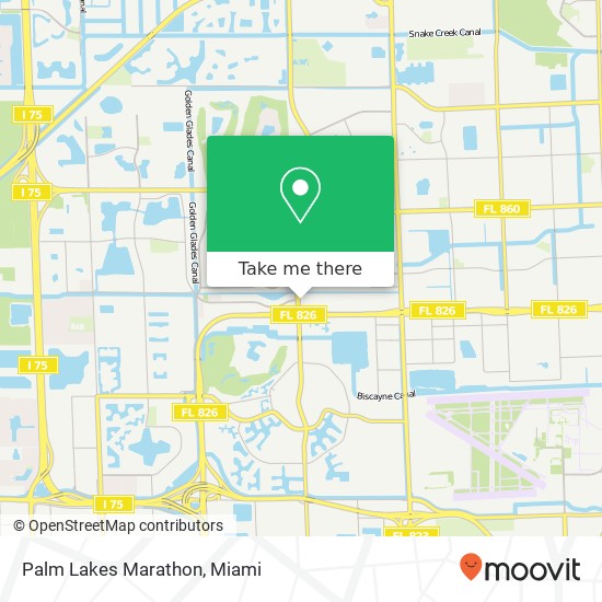 Mapa de Palm Lakes Marathon