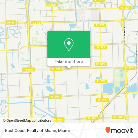 East Coast Realty of Miami map