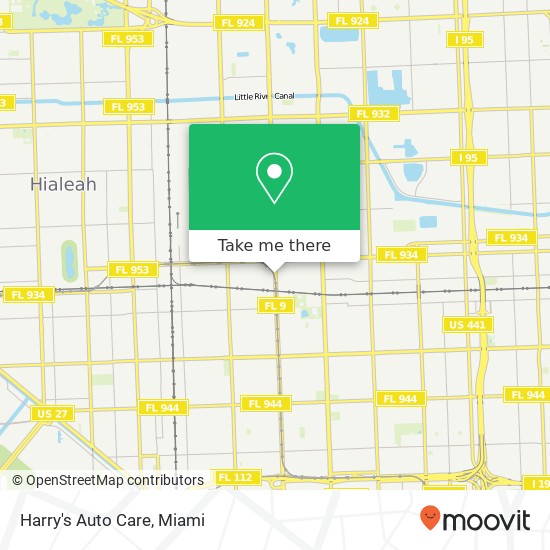 Harry's Auto Care map
