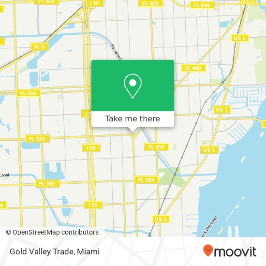 Gold Valley Trade map