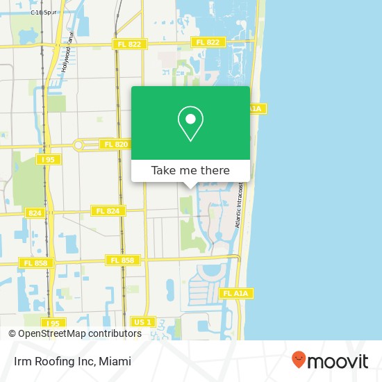 Irm Roofing Inc map