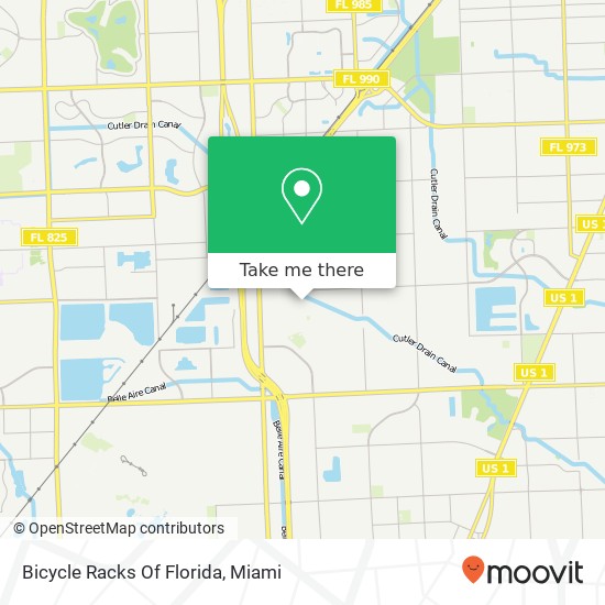 Bicycle Racks Of Florida map