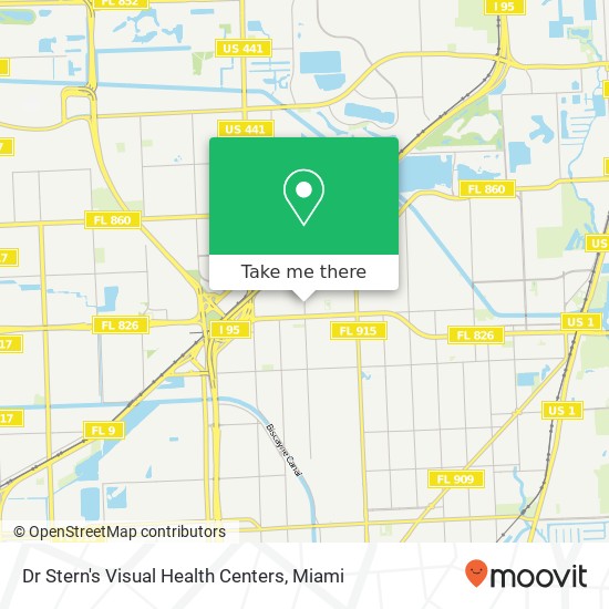 Mapa de Dr Stern's Visual Health Centers