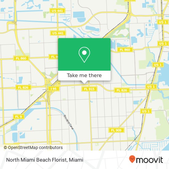 Mapa de North Miami Beach Florist